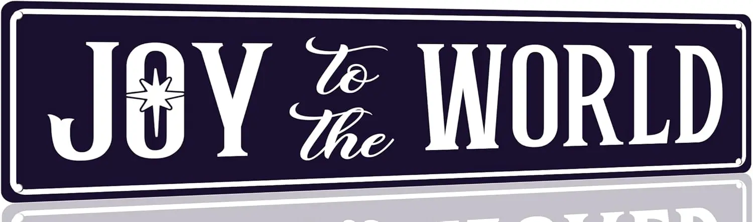 فرحة للعالم علامة قصدير ، لافتات معدنية لعيد الميلاد مضحكة ، ملصق فني مطبوع سانتا كلاسيكي ، ديكور حائط للمطبخ ، فناء ، فناء ، مكتب ، كاليفورنيا