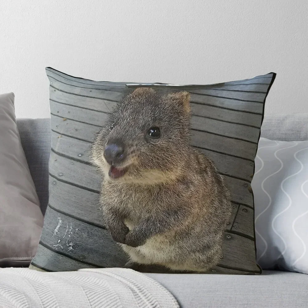 Be Quokka happy Throw Pillow Elastic Cover For Sofa Ornamental Pillow Covers For Sofas pillow