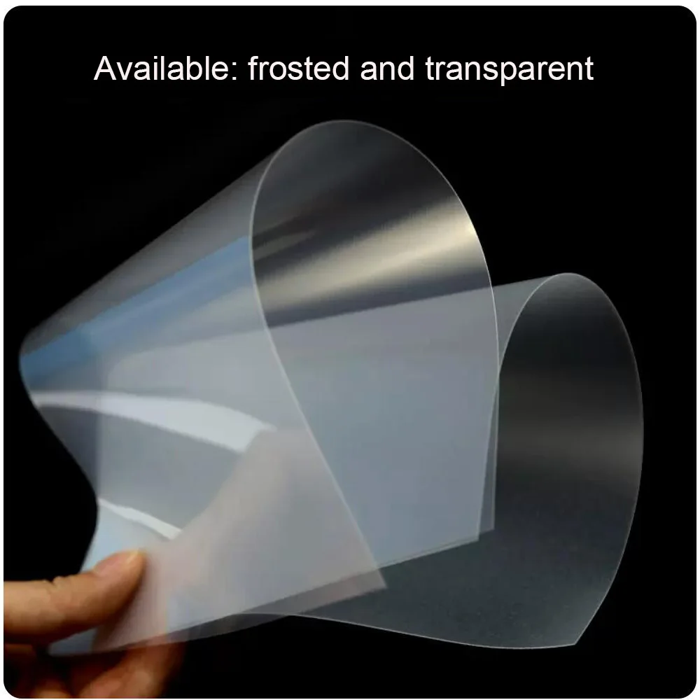 50 Pieces 0.2mm Thickened Plastic Envelope Bidding Document Transparent Film A4 217x290mm Frost PVC Binding Cover Paper