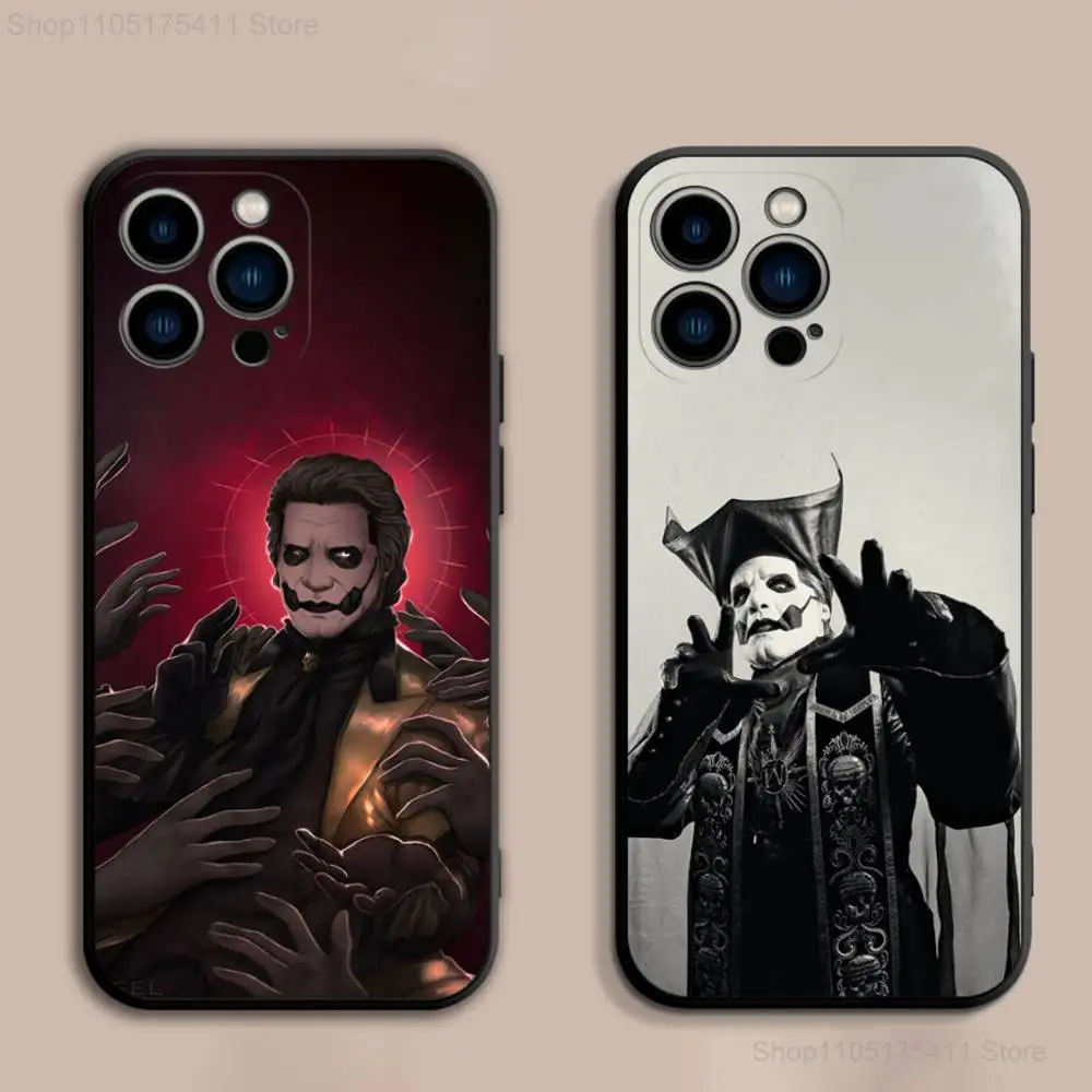 

Band G-Ghost P-Papa IV Phone Case For iPhone 11,12,13,14,15,16,17,Pro,Max,Plus,E,SE4,Air,Mini Black Soft Cover