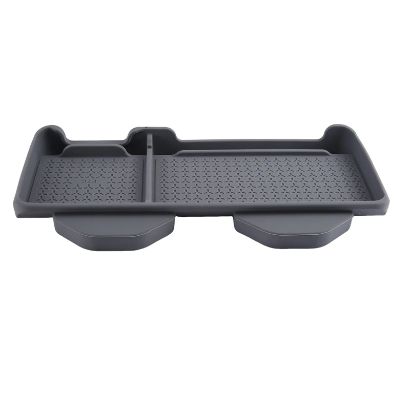 Bandeja de soporte para Interior de coche, caja de almacenamiento trasera, tablero, almohadilla de almacenamiento, Tesla Model Y, 3 piezas, gris