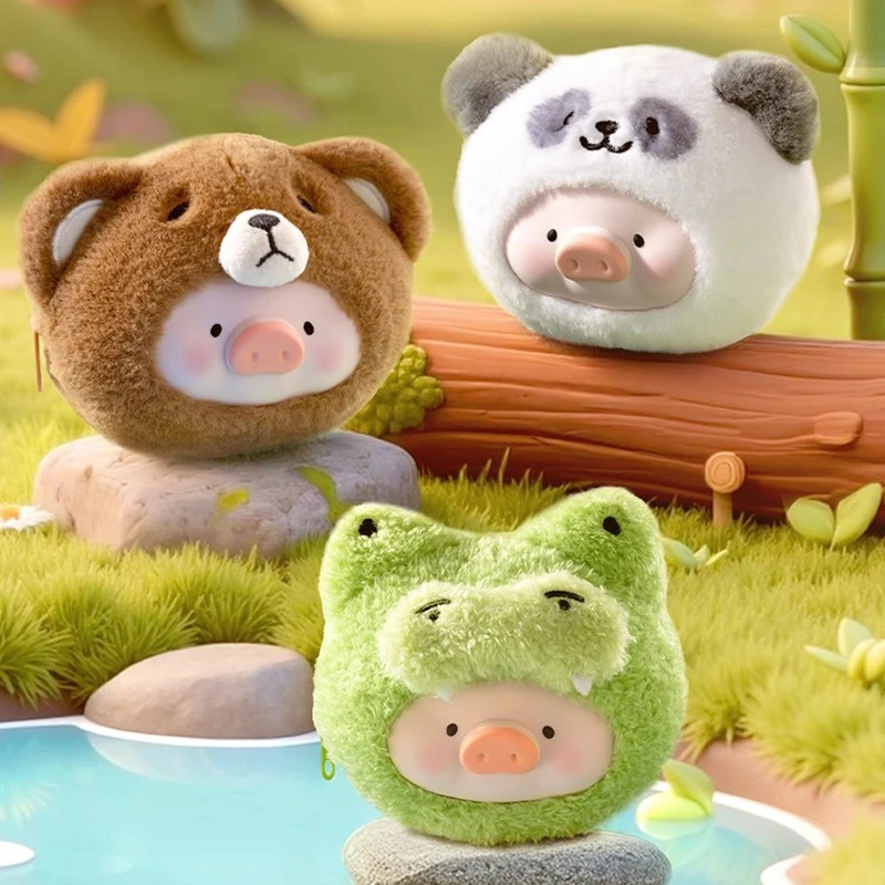 Lulu The Piggy Animal Party Series, сумка для наушников, слепая коробка, фигурки, загадочная коробка, милая консервированная свинья, кулон, кукла-сюрприз, подарочная игрушка
