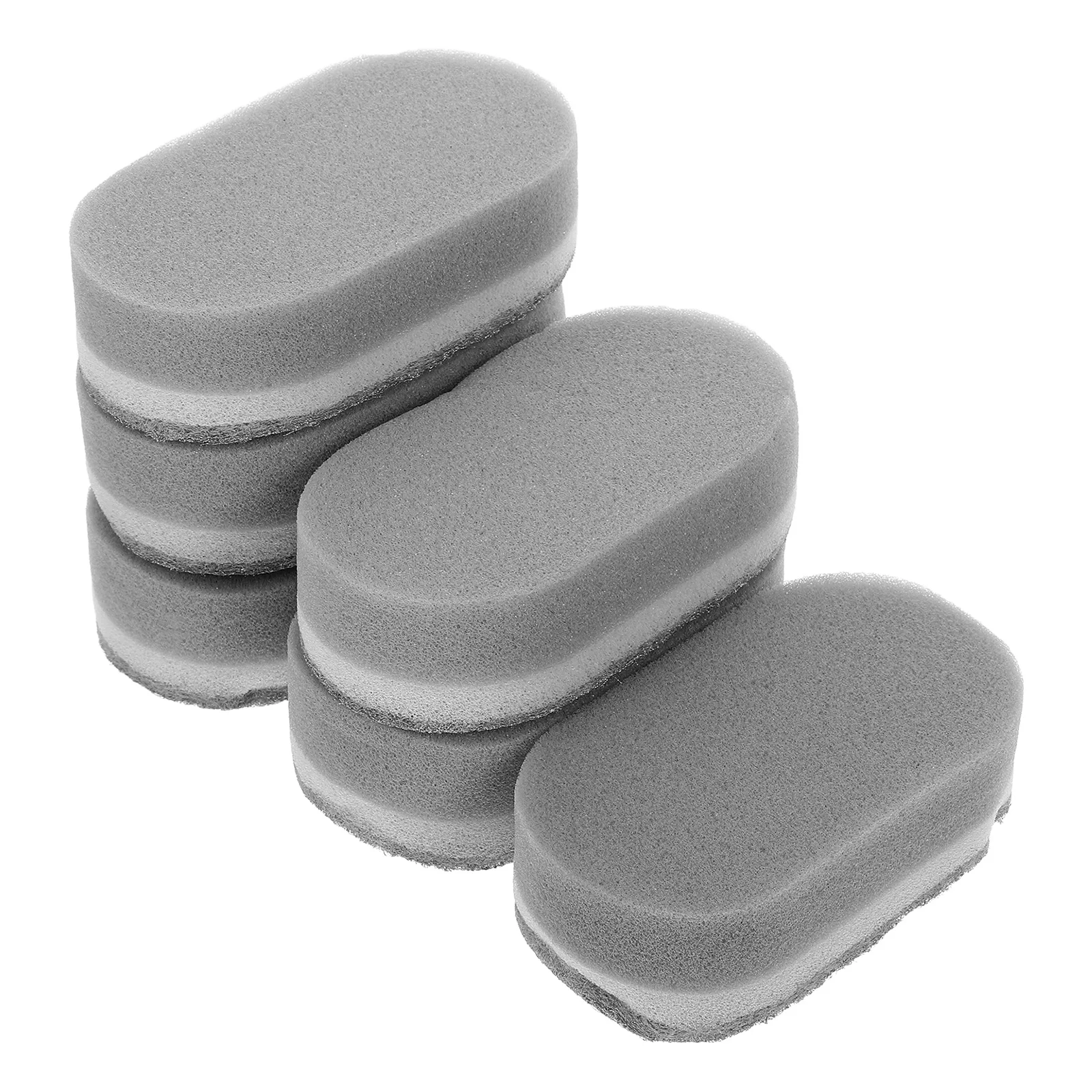 

6pcs Cleaning Sponge Scrub Brush For Kitchen Pan Bowl Dishwashing Resistant Scouring Pads Small Light Durable