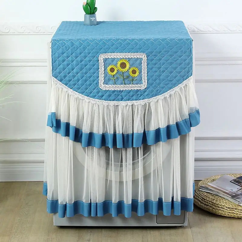 

Lace Washing Machine Cover Haier Automatic Roller Dustproof and Sun Protection European Washing Machine Cover Cloth