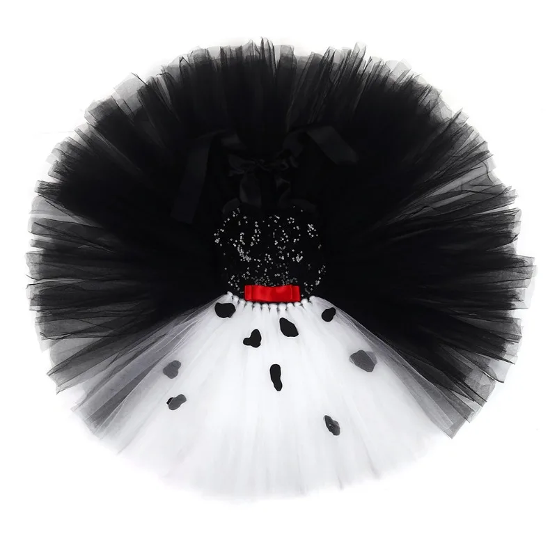

Halloween Devil Witch Mesh Tutu Dress Cosplay Costume Holiday Birthday Party Stage Performance Carnival Festival Dress Up Outfit