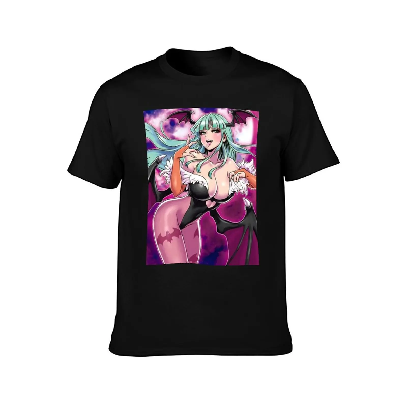 morrigan aensland 4 T-Shirt Summer Casual Cotton Tee Oversized Streetwear Tops Vintage Graphic Print Loose Fit Short Sleeve