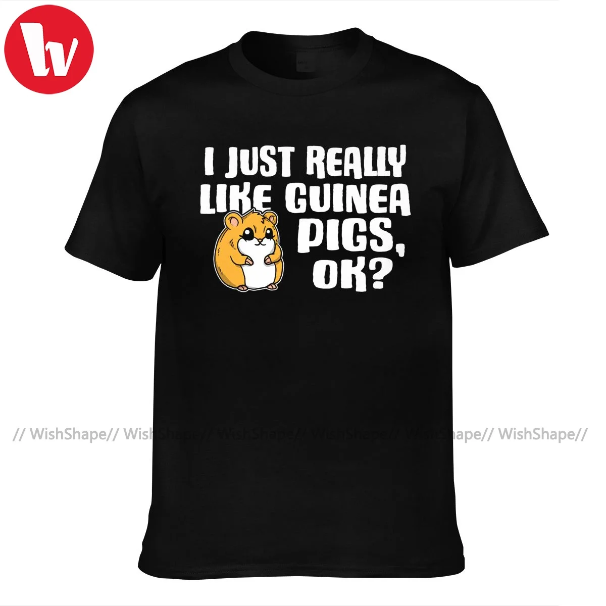 Guinea Pig Tshirt Funny 100 Cotton Short-Sleeve T Shirt Graphic Summer Tee Shirt Male Plus size