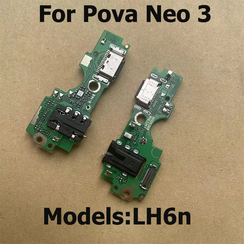 New For Tecno Pova 2 3 LD7 LE7 LF7n USB Charging Charger Dock Port Board Flex Cable For Pova Neo 2 3