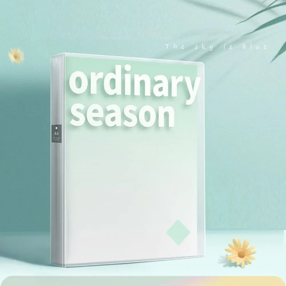 

40/60/100 Pockets A4 File Folder Bag Waterproof Large Capacity A4 File Organizer Gradient color Document Folder Paper Album