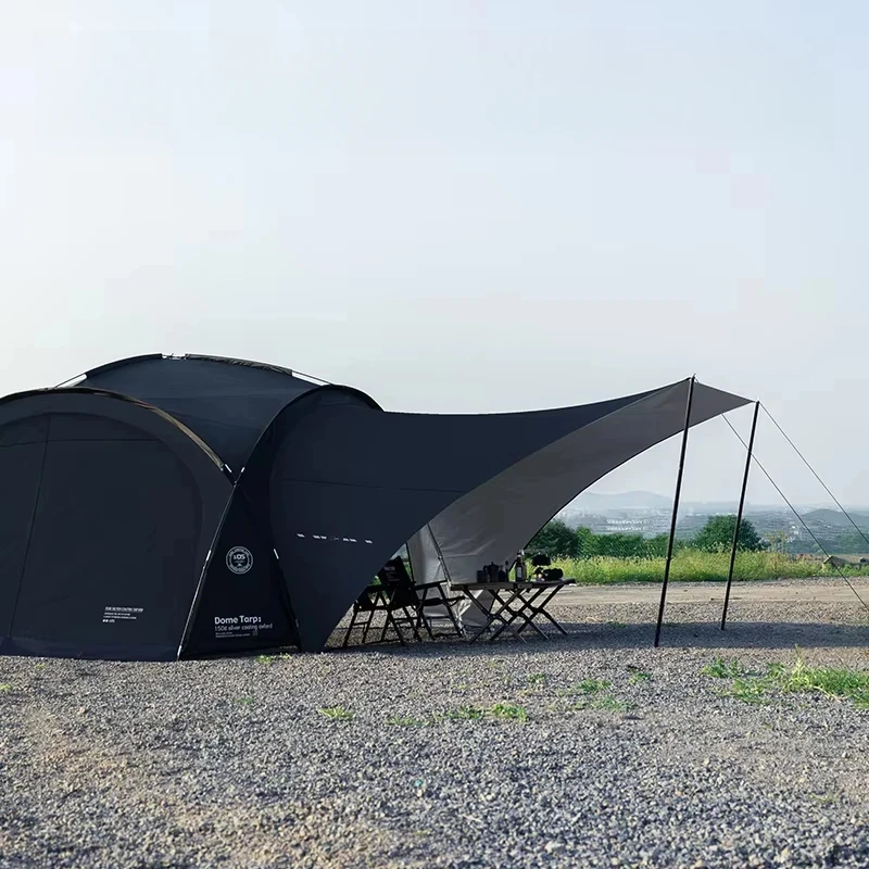 

ShineTrip Outdoor Camping Tent Shade Tent Ball Tent Dome Rainproof Sunproof Self Driving Waterproof Coated Silver Canopy