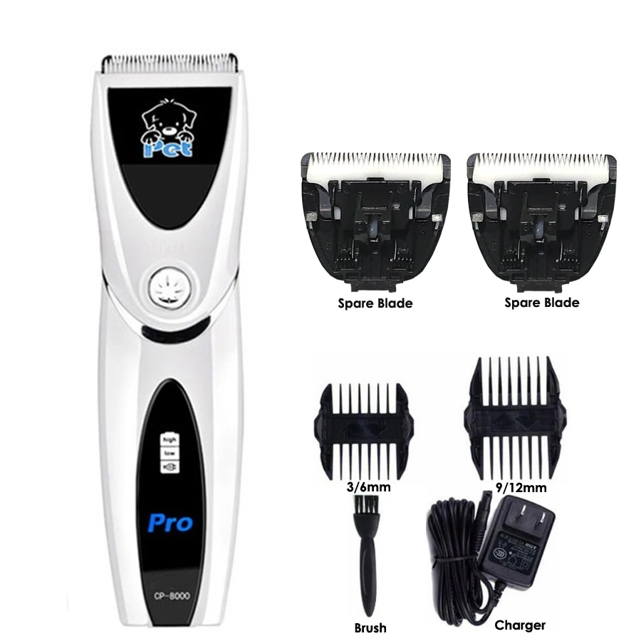 CP8000 Dog Hair Trimmer Pet Hair Clippers Pets Dogs Mover Haircut Shaver Machine for Cats Animals Hair Cutting