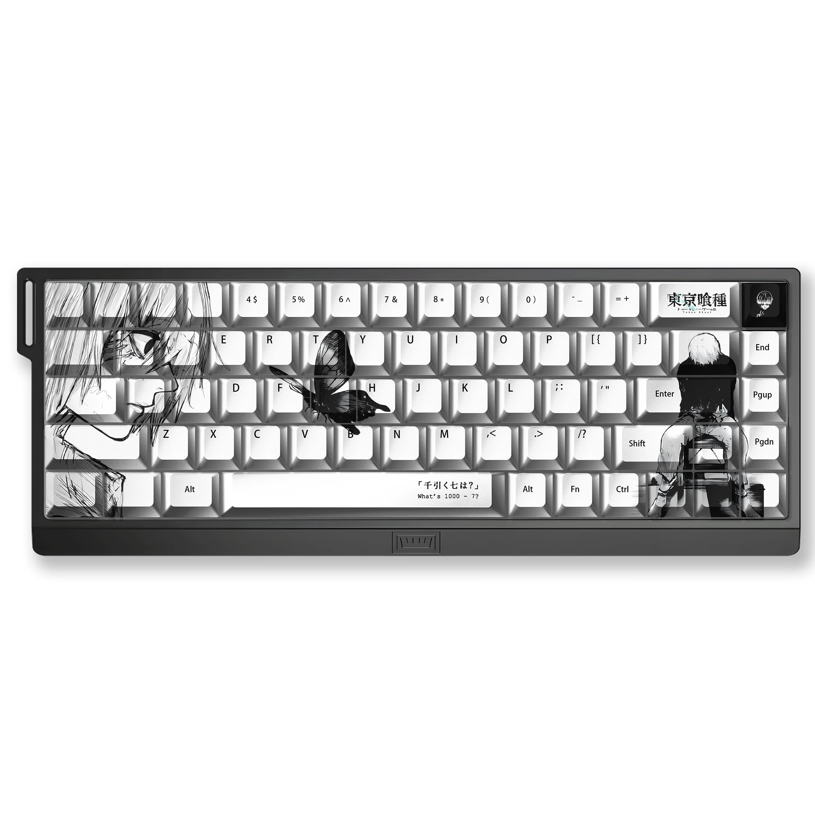 

Theme keycap pbt light transmission ace60fire68ez63 night devil made68 American lion Mai Cong