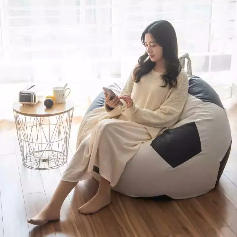 Joylove 100cm New Football Lazy Sofa Bean Bag Tatami Single Sofa Children Adult PU Ball Personality Creative Lazy Chair