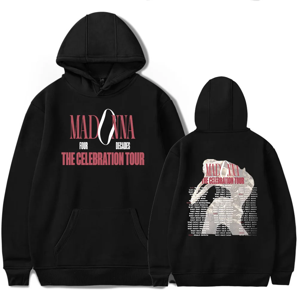 

Madonna The Celebration Tour 2023 Hoodies pop graphics print Unisex Trendy Pullover Hooded Tops Casual Streetwear Sweatshirt