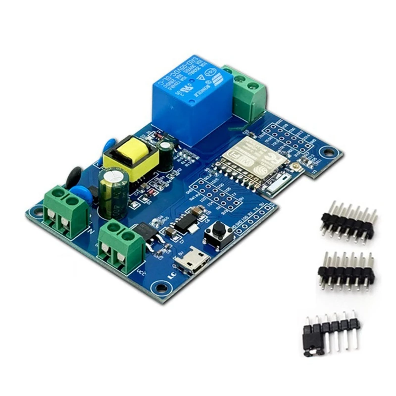 Relay Module ESP-07 Single WIFI Module AC/DC Power Supply ESP8266 Development Board Secondary Development Module