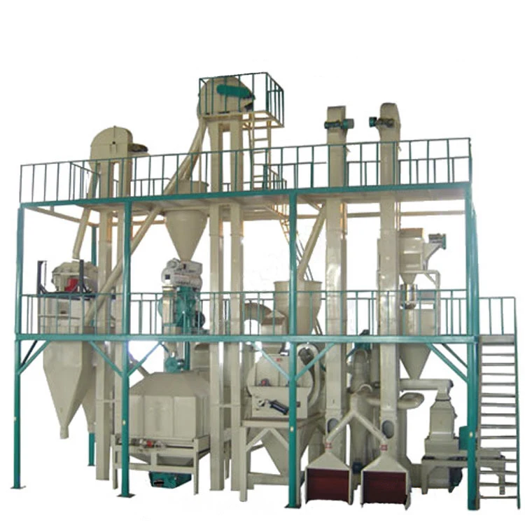 Animal Fish Feed Pellet Processing Line Poultry Chicken Feed Making Machine Plant