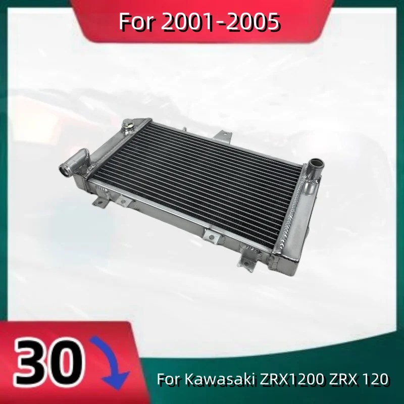 

All Aluminum Radiator For 2001-2005 Kawasaki ZRX1200 ZRX 120 Cooler Cooling Coolant 2001 2002 2003 2004 2005