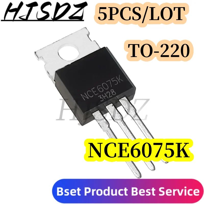 10PCS/LOT  NCE6075K TO252 NCE6075/  5PCS/LOT NCE6075 TO-220 MOSFET-N 60V 75A