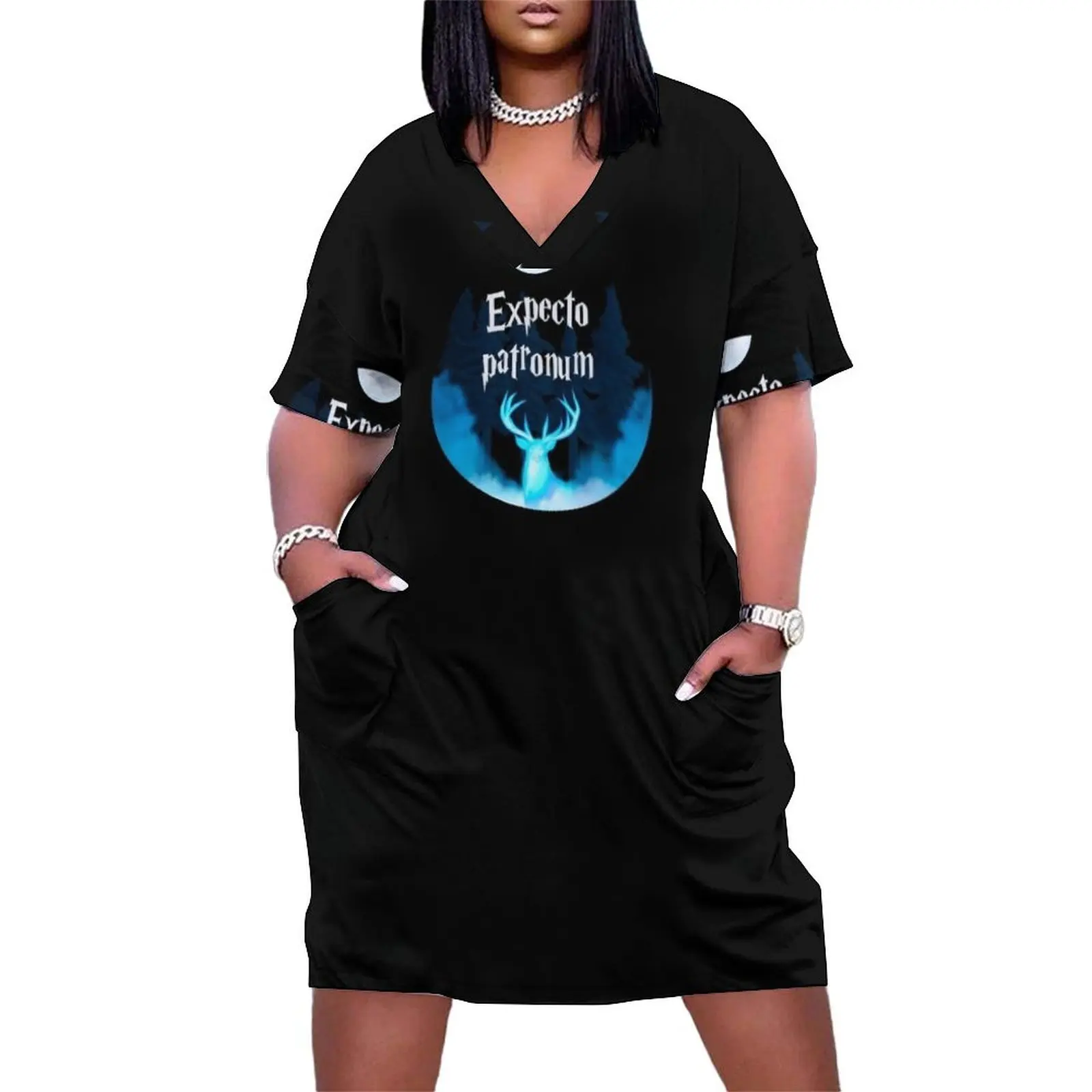 

HP design by expecto patronum Loose Pocket Dress ceremony dresses dress summer 2024 women dress for women