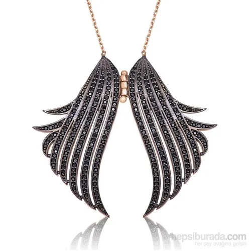 Takbir Silver Silver Angel Wing Necklace