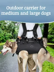 Portable Shoulder Crossbody Pet Carrier Dog Outdoor Pet Supplies Breathable Dog Bag Emergencies Dog Carry Slings for Large Dogs