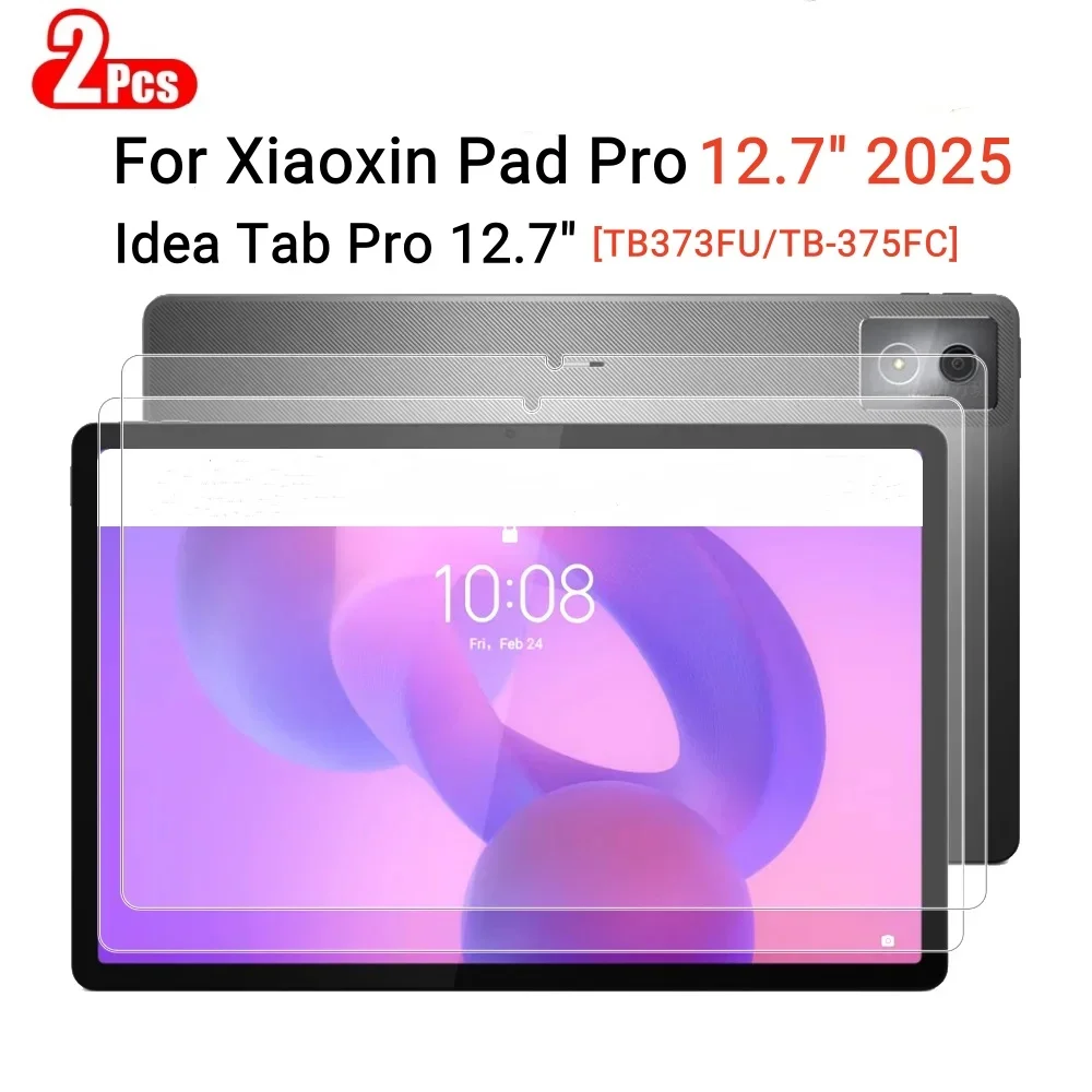 

2PCS Tempered Glass For Lenovo Xiaoxin Pad Pro 12.7inch 2025 Screen Protector for Idea Tab Pro 12.7"TB373FU TB375FC Tablet Film