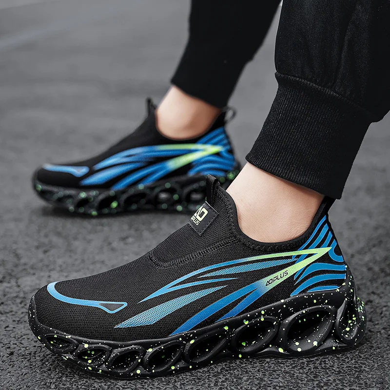 Men's Running Shoes Couple Off-road Sneakers Race Cushioning Luxury shoes Outdoor Trainer Shoes Breathable Mesh Non-Slip Fashion