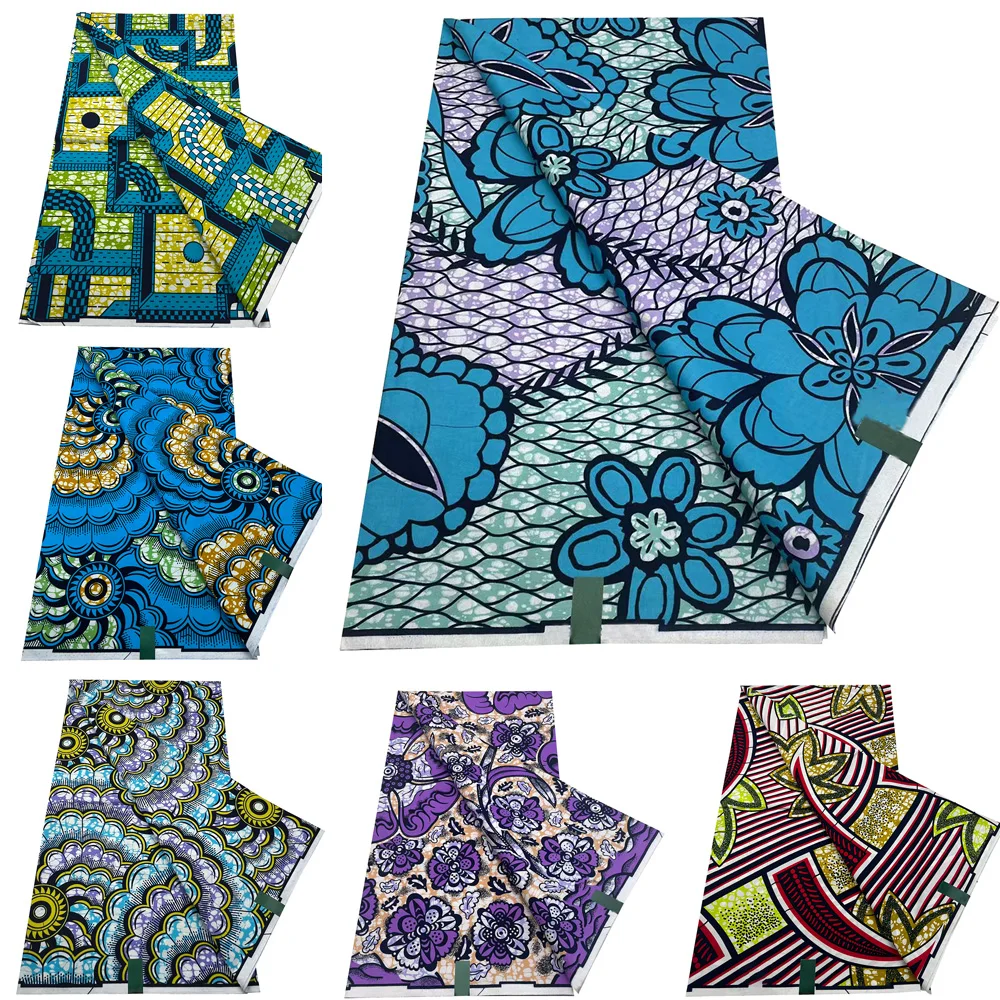 Newest Super Wax Fabric High Quality African Wax Print Fabric 100% Cotton African Guaranteed Veritable Real Wax For Dresses