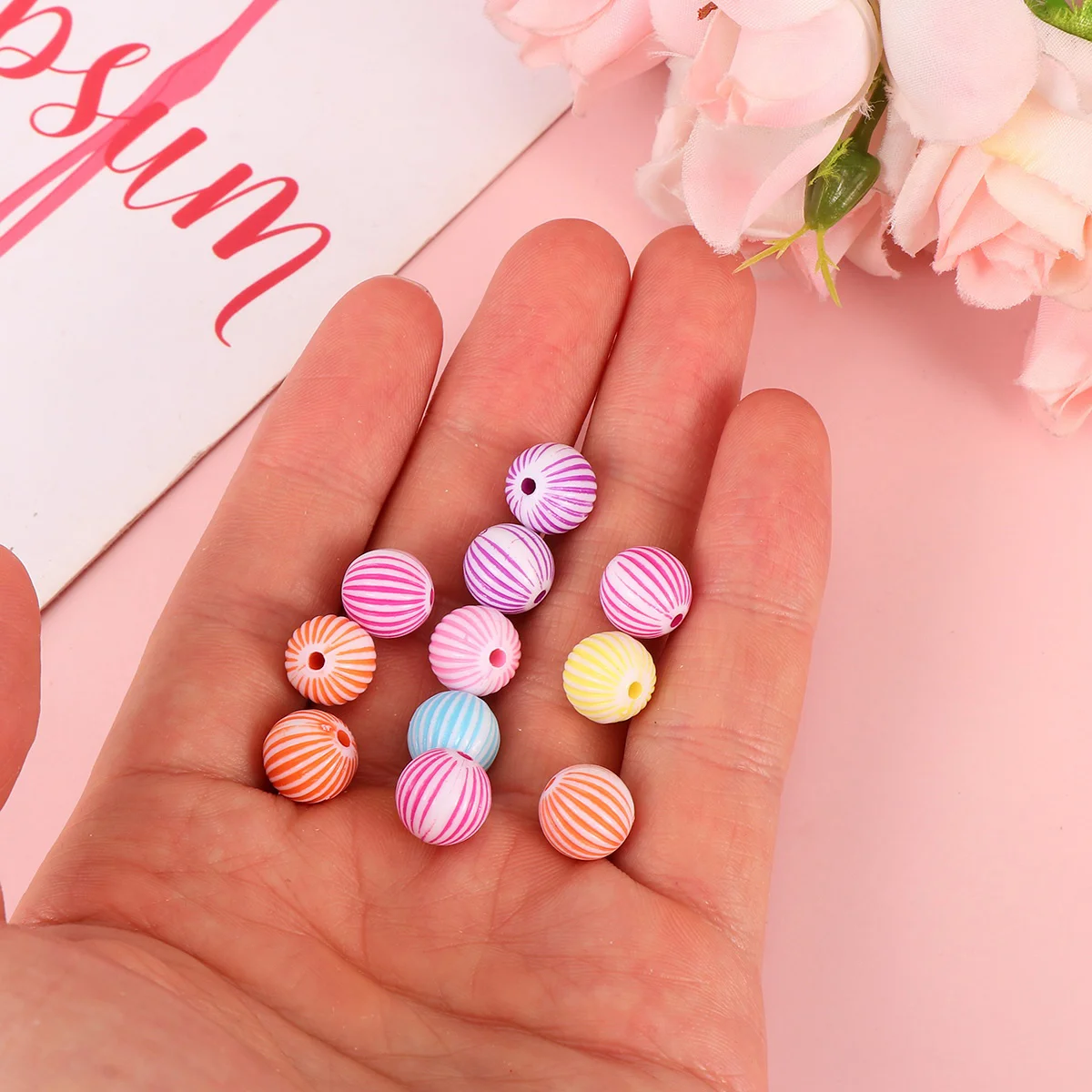 1 set 24 griglie 480 pezzi perline di plastica kit artigianale fai da te per bambini attività di apprendimento creazione di collane colorate fatte a mano