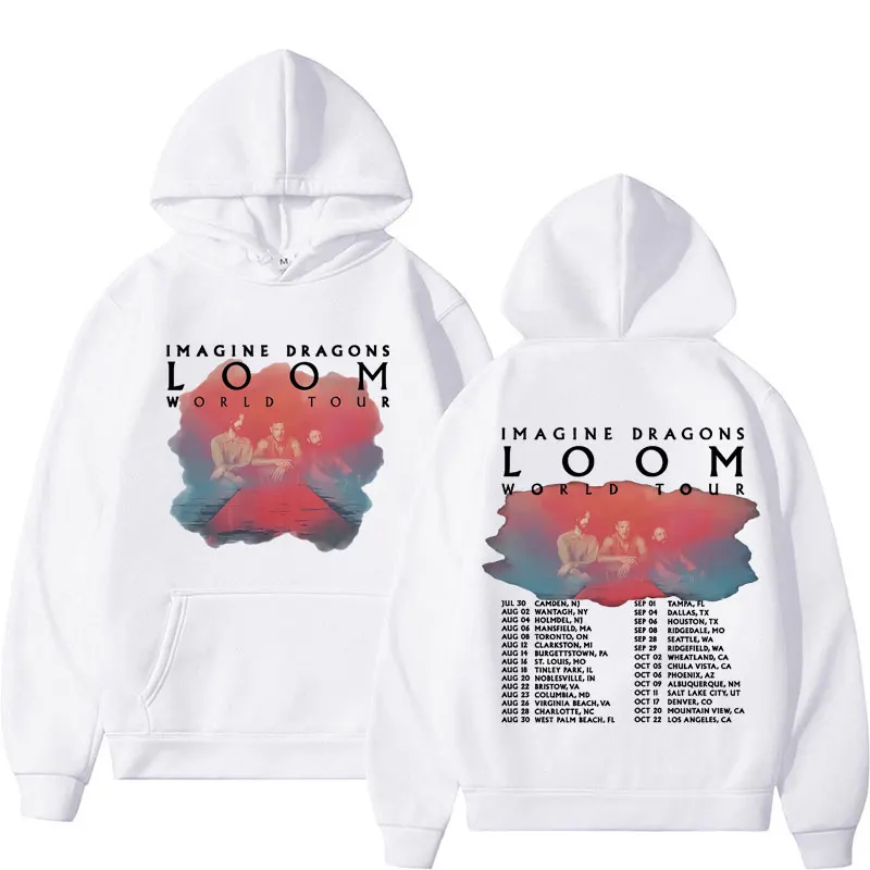 Imagine Dragons Band - Loom Tour 2024 New Album Hoodies Pullovers Men\'s Women Fashion Hip Hop Style Hoodie Sweatshirt Streetwear