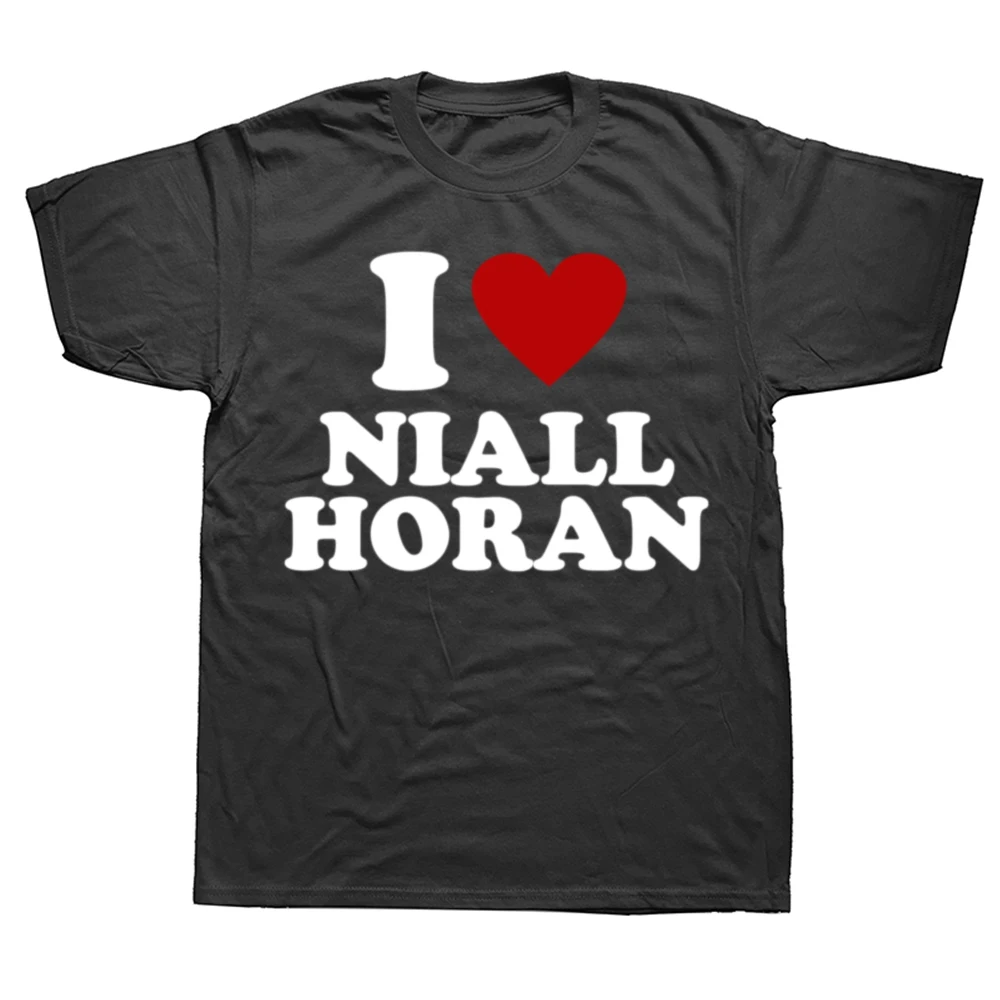 I Love Niall Horan Print Graphic T Shirts Men Women Casual 100% Cotton Short Sleeve T-shirt Summer Fashion Oversized Tshirt Tops