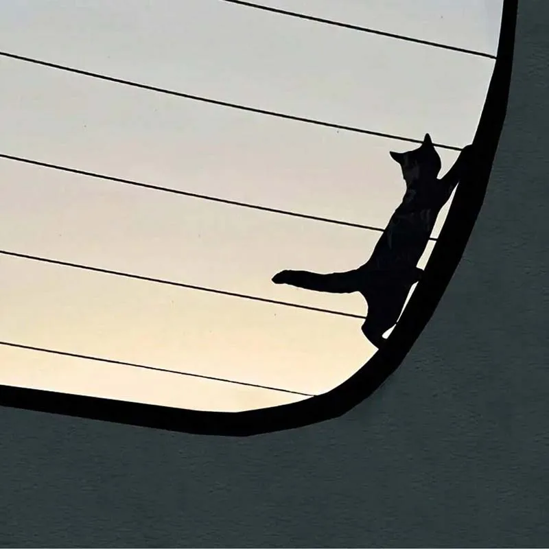 Katzen-Autoaufkleber - Katzenaufkleber - Armaturenbrett-Aufkleber - Versteckter Aufkleber - Niedlicher elastischer Katzenaufkleber - Katzen-Geschenk - Autoaufkleber - Auto