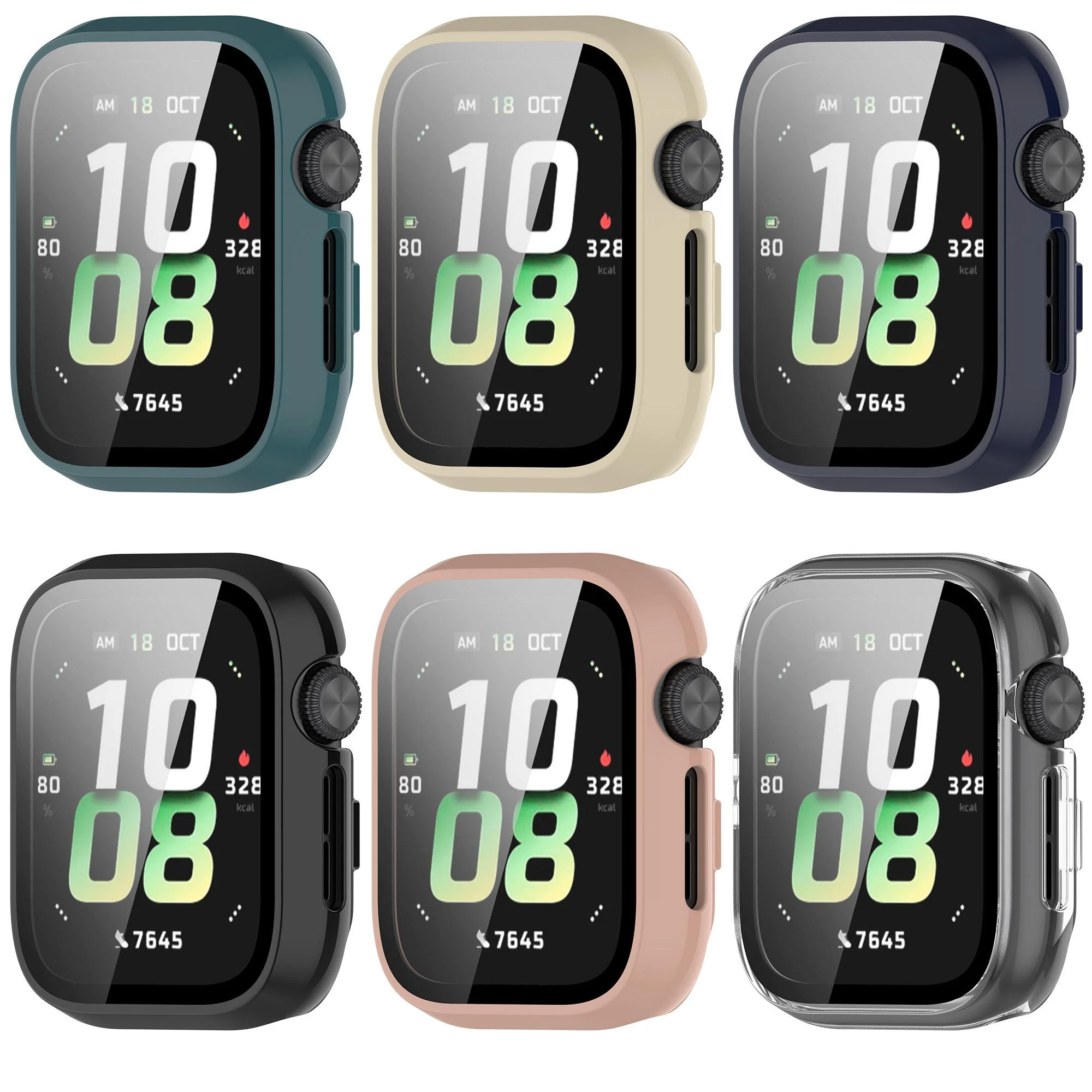 Anti-fall  Watch case For Honor Watch 5 High definition Tempered glass Screen protector case