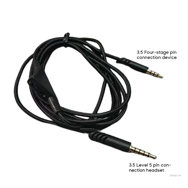 M5TD Headset Cable 3.5mm Gold-plated Plug for Astro A10 A40 Gaming Headset Wire