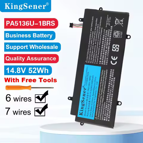 KingSener 14.8V 52WH PA5136U-1BRS Laptop Battery for Toshiba Portege Z30-A1301 Z30-B K10M Z30-C PA5136U Z30 Z30-A Z30-AK04S