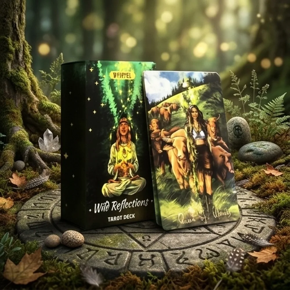 Tarot psychédélique sauvage : un jeu de cartes oraculaires pour la divination et les jeux de société, un jeu de cartes mystique adapté aux adultes et aux adolescents.