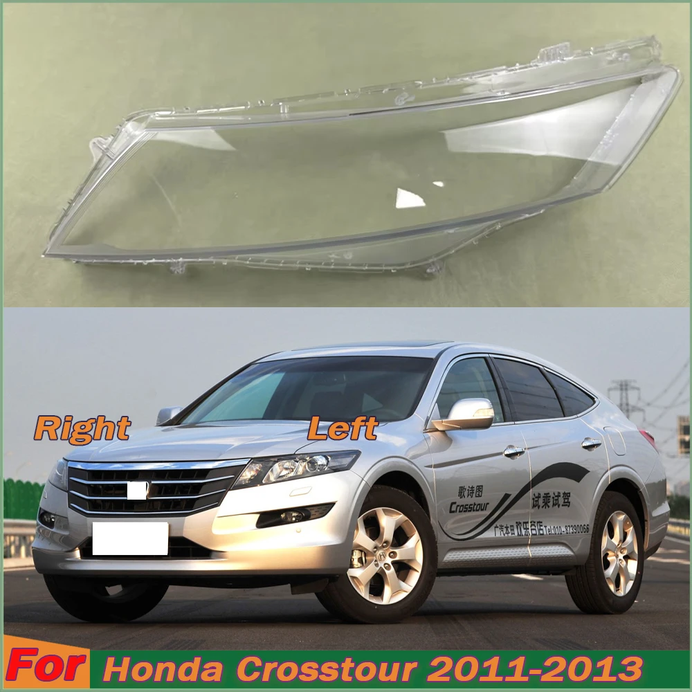 

For Honda Crosstour 2011 2012 2013 Headlight Lens Cover Transparent Lampshade Headlamp Shell Plexiglass Auto Replacement Parts