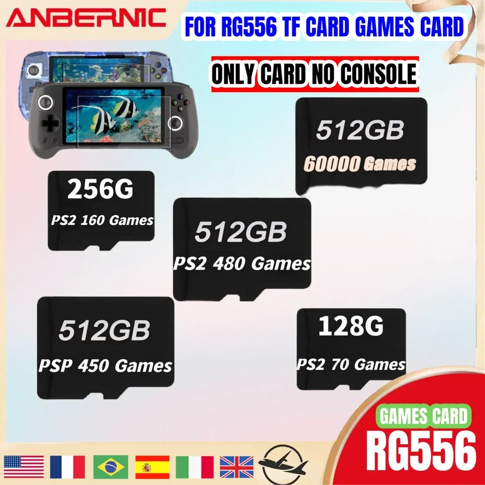 ANBERNIC RG556 携帯ゲーム機メモリカード SD カード TF カード 61000