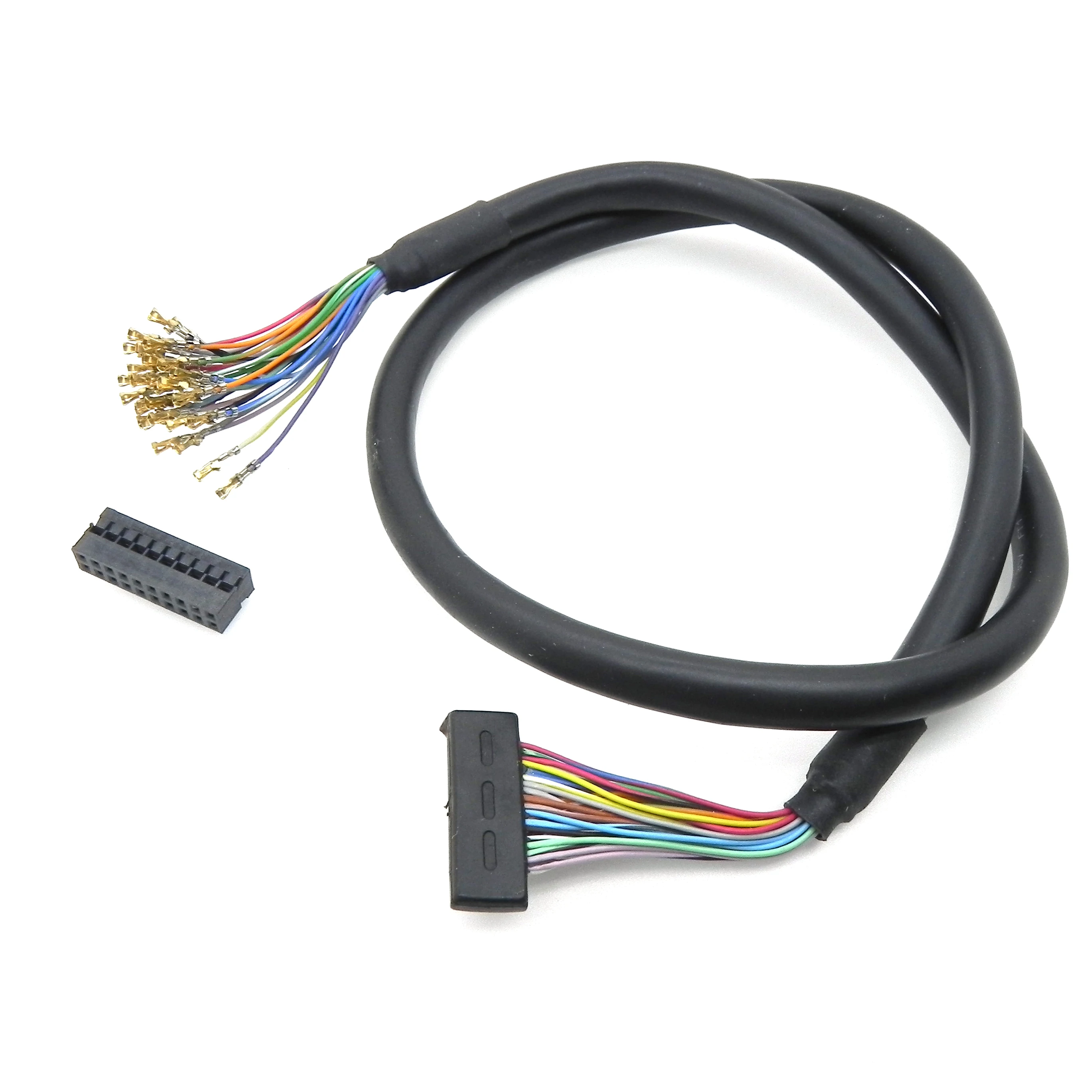500mm DF9-31Pin 1.0mm Pitch LVDS Cable To 2.54mm Small Dupont Loose Terminal Wire Harness For Industrial TTL LCD Display Panel