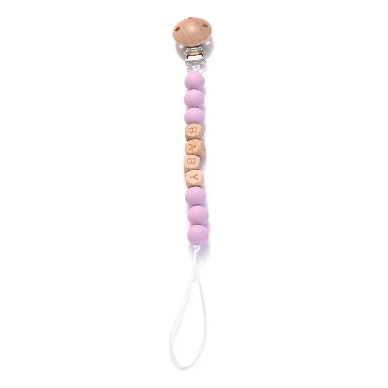 Clip para chupete personalizado para recién nacido INS con nombre, soporte para chupete personalizado, tetina para regalo de Baby Shower, cadena de chupete antipérdida