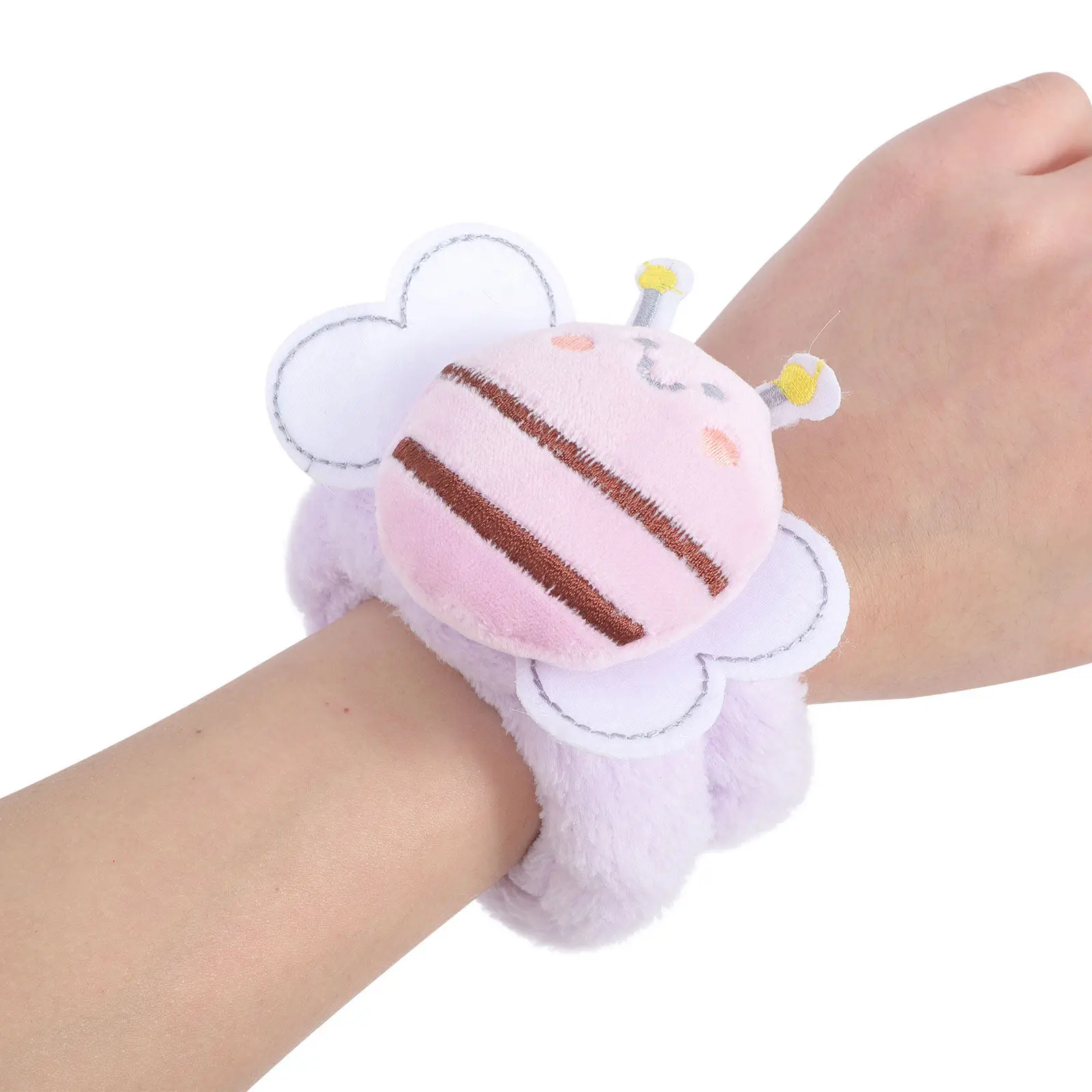 

2Pairs Flannel Wristbands for Washing Face Quick Dry Comfortable Elastic Arm Sleeves for Women Kids Bathroom Hygiene