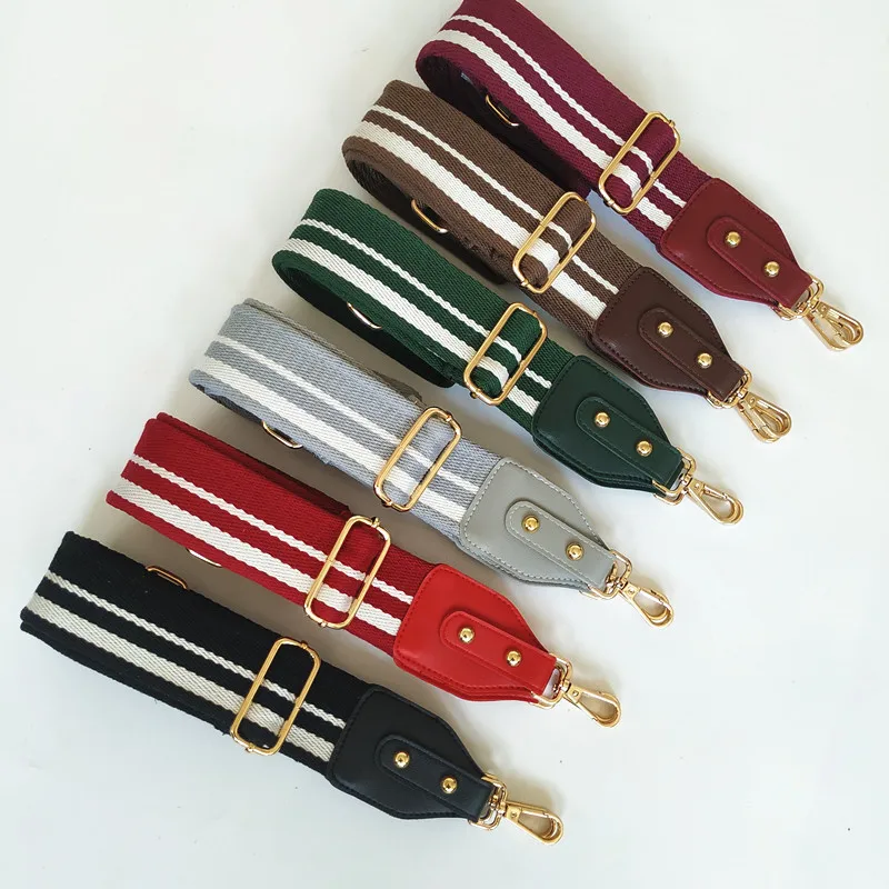 

Новый полосатый ремень для сумки 5 см, регулируемый полосатый широкий плечевой ремень на одно плечо, косой размах, женские удлиненные аксессуары для сумки
