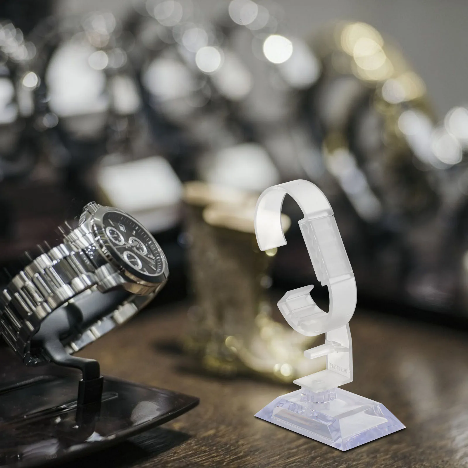 

10 шт. регулируемая подставка для часов C кольцо-держатель для браслетов стеллаж для хранения ювелирных изделий пластиковая стойка для часов