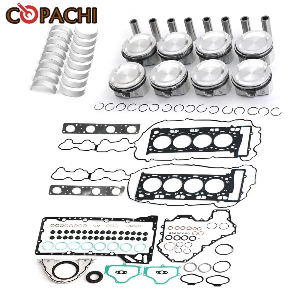 

1Pc Engine Pistons Gaskets Overhaul Kit 11247548795 11247544648 11 248611782 N62B40 N63B40 N63B44 for BMW X5 M E70 4.4L S63