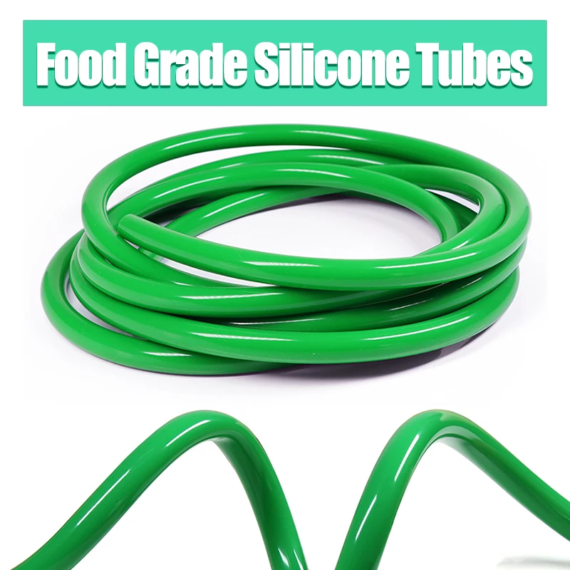

Green ID0.5~32mm Food Grade Silicone Tube Flexible Aquarium Air Irrigation Pipe Water Connector Garden Fish Tank Pond Pump Hoses