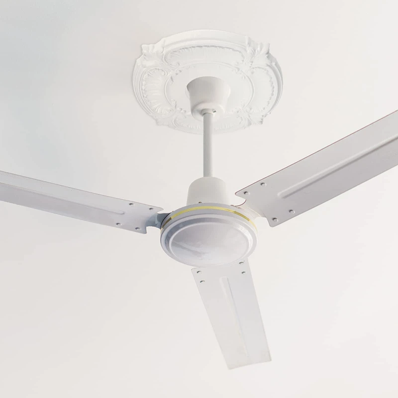 LICE-2 Pieces PU Ceiling Medallion Decorative Ceiling Fan Medallion For Light Fixtures Ceiling Fans Chandeliers, 12 Inch OD