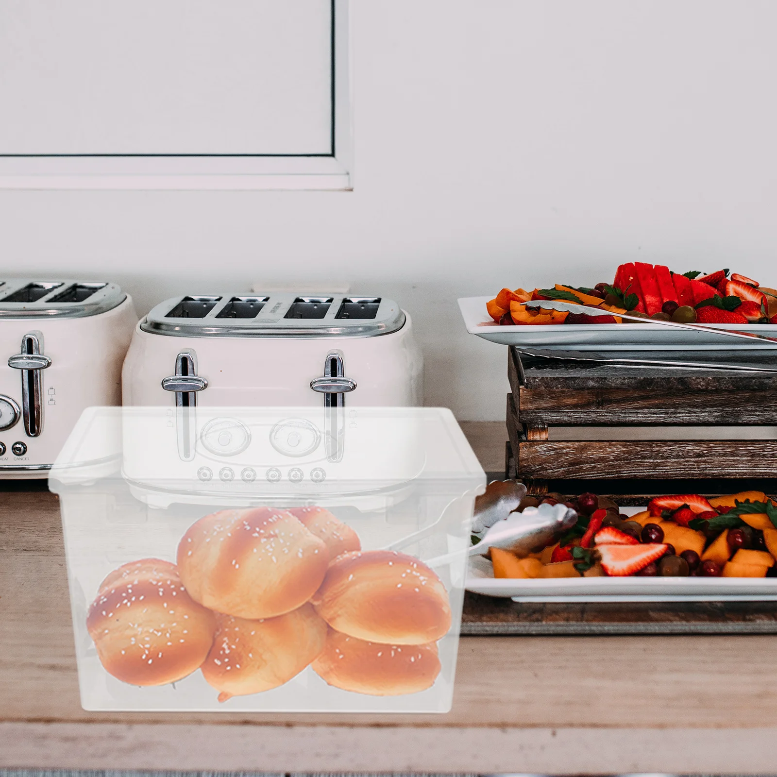 

Bread Box Large Capacity Airtight Food Storage Container Bread Keeper Toast Organizer Fridge Sealing Box Fresh Keep Holder