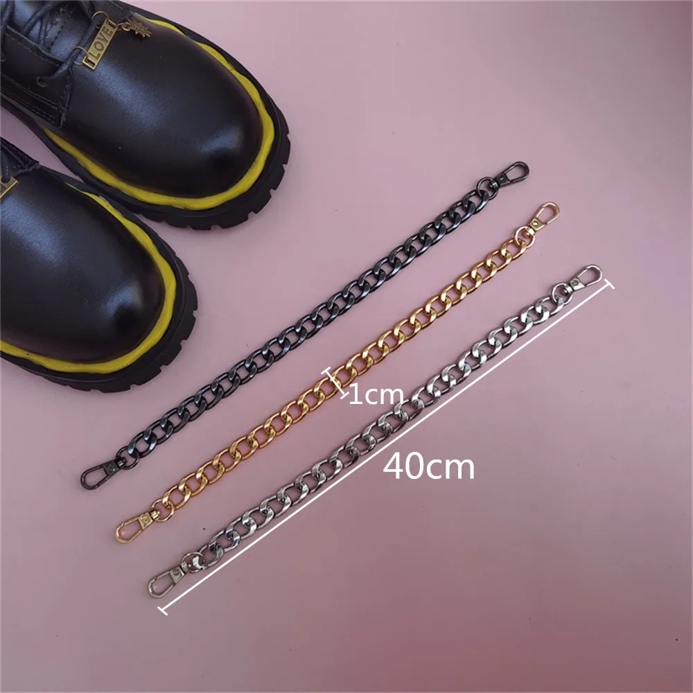 Shoe Fastener Gold Shoe Chain Charms Boots Accessories Punk Bijoux Shoe Decoration For Women Shoe Buckle Gift Girls Jewelry