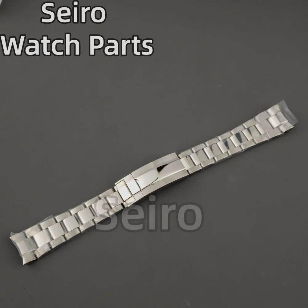 سوار ساعة من الفولاذ المقاوم للصدأ فضي مصقول متوسط 20 ملم لساعة رولكس طاقم الغواصة GMT دايتونا سوار معصم قابل للطي #2