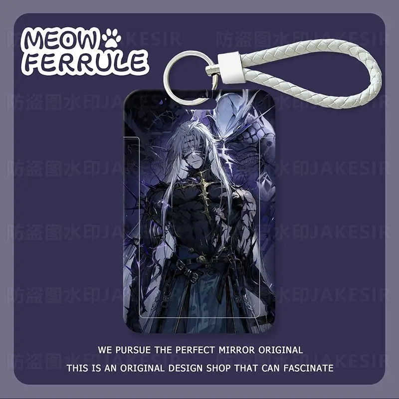 Japanese Keychains Wuthering Waves Card Badge Holder With Lolitchain Chain Hang Rope Key Rings Gift